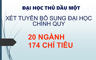 13/8 - 20/8: Xét tuyển bổ sung Đại học chính quy 2018